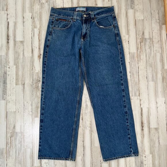Vintage‎ 90s Y2K US Polo Assn Blue Denim Baggy Hip Hop Jeans Mens 34 x 32 - Picture 6 of 8